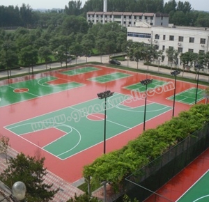 柳州硅pu球场地坪